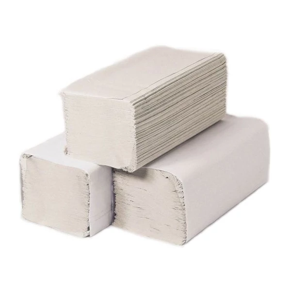 Újrahasznosított V hajtású natúr kéztörlő 20x250 lap 1 rétegű 