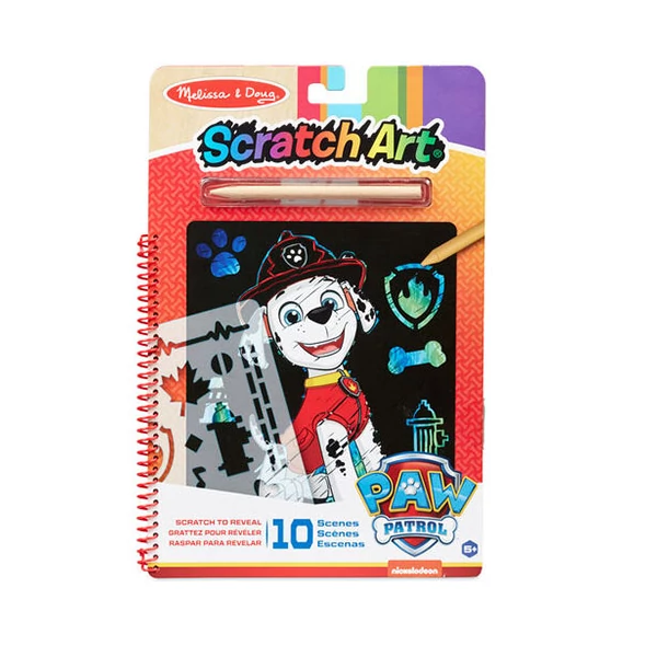 Melissa & Doug: Mancs őrjárat Marshall képkarc kreatív játék