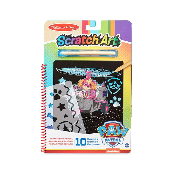 Melissa & Doug: Mancs őrjárat Skye képkarc kreatív játék