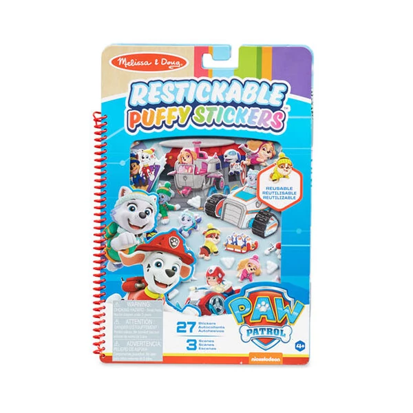 Melissa & Doug: Mancs őrjárat Jake hegye pufi matricás füzet