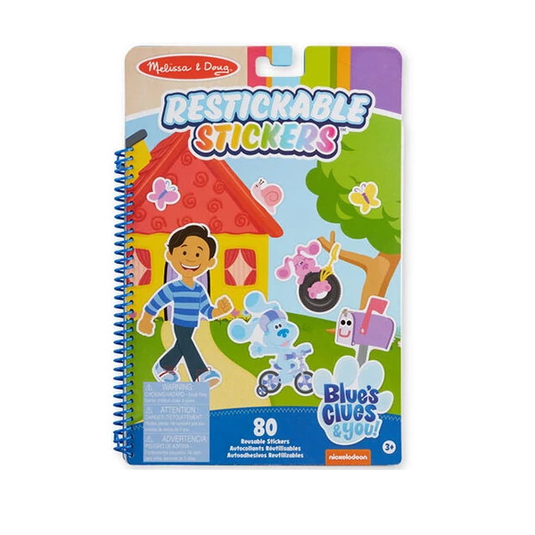 Melissa & Doug: Azúrkék újrahasználható matricás füzet