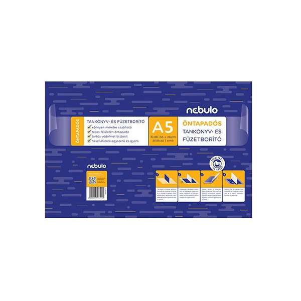 Nebulo: Füzetborító A/5-ös 10db-os öntapadós sima