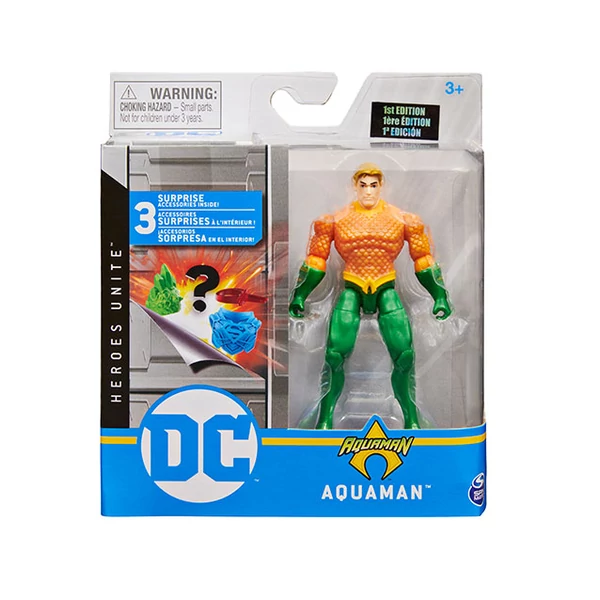 DC Comics: Aquaman 10cm figura meglepetés kiegészítőkkel - Spin Master