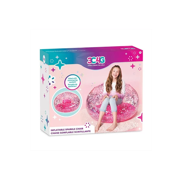 Make It Real: 3C4G csillámló felfújható fotel