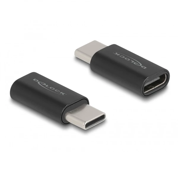 Delock Adapter SuperSpeed USB 10 Gb/s (USB 3.2 Gen 2) USB Type-C dugasz-alj portkímélő fekete