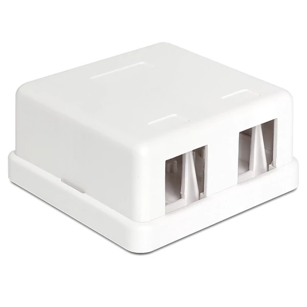 Delock Keystone 2 portos falra szerelhető doboz