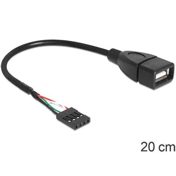 Delock USB 2.0 A típus, anya - pin fejes kábel