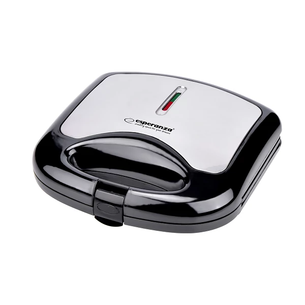 Esperanza Asiago szendvics süto 1000 W, fekete