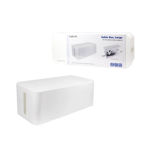 Logilink Kábeldoboz, 407x157x133,5 mm, fehér