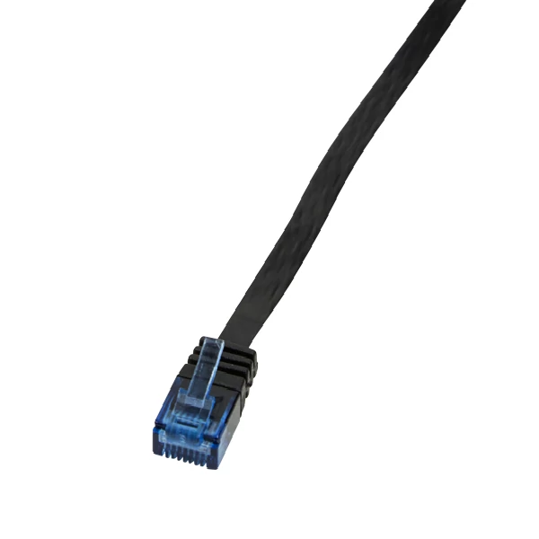LogiLink Patch kábel SlimLine, lapos, Cat.5e, U/UTP, fekete, 1 m