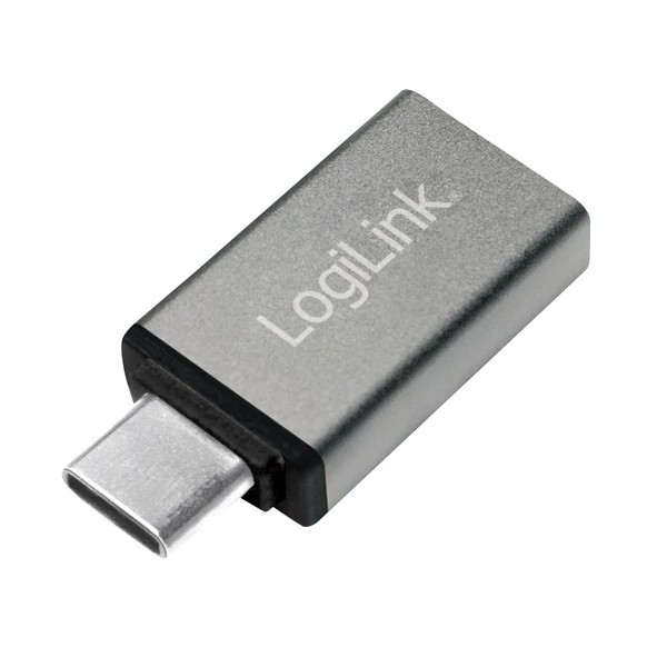 Logilink USB 3.2 Gen 1 Type-C adapter, C/M-USB-A/F, ezüst