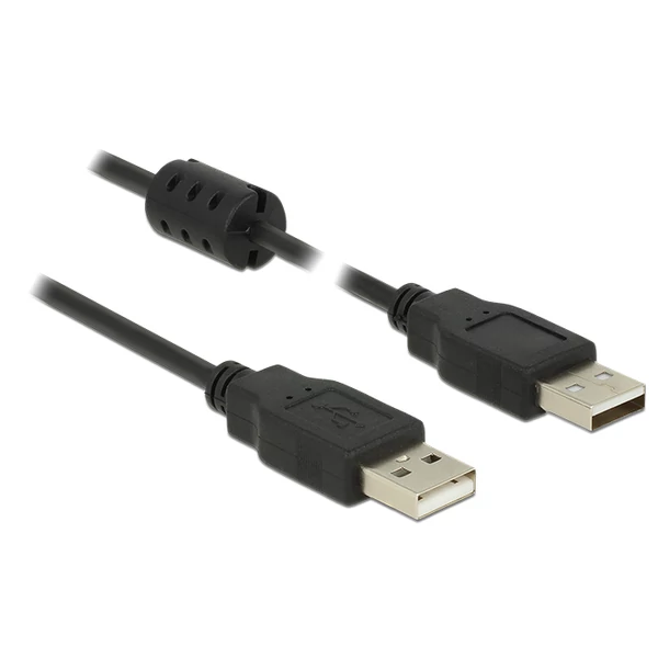 Delock USB 2.0-s kábel A-típusú csatlakozódugóval > USB 2.0-s, A-típusú csatlakozódugóval, 5,0 m, fe