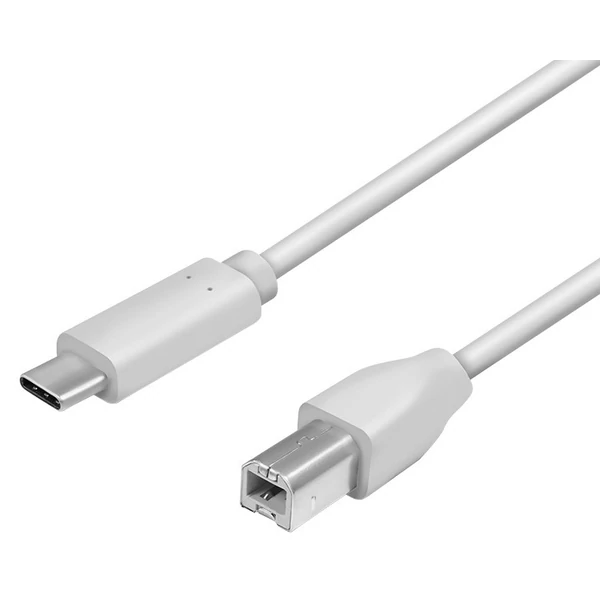 Logilink USB 2.0 Cable, USB-C to USB BM, grey, 2 m