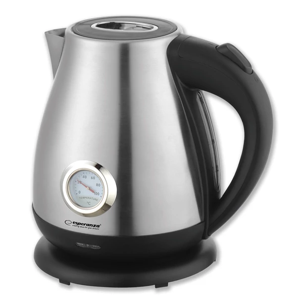 Esperanza Thames elektromos vízforraló hőmérséklet jelzővel 1,7 liter, inox