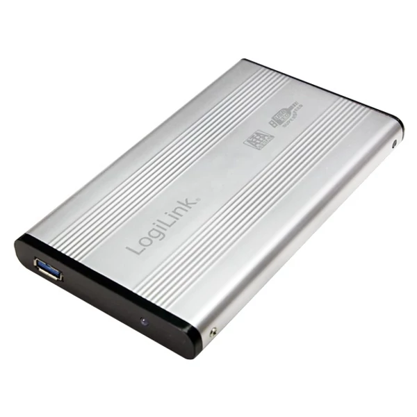 LogiLink Szuper gyors USB 3.0 alumínium HDD ház, 2,5" SATA HDD-hez, ezüst