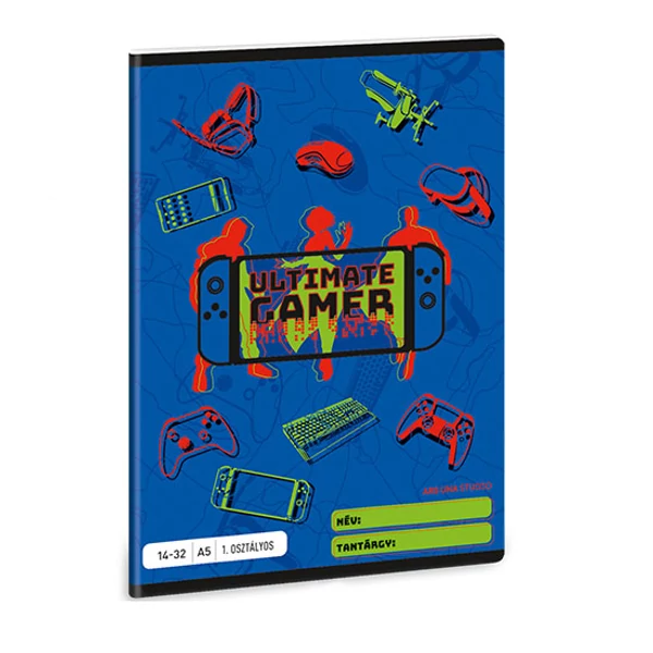 Ars Una: Ultimate Gamer 1.osztályos vonalas füzet A/5 14-32