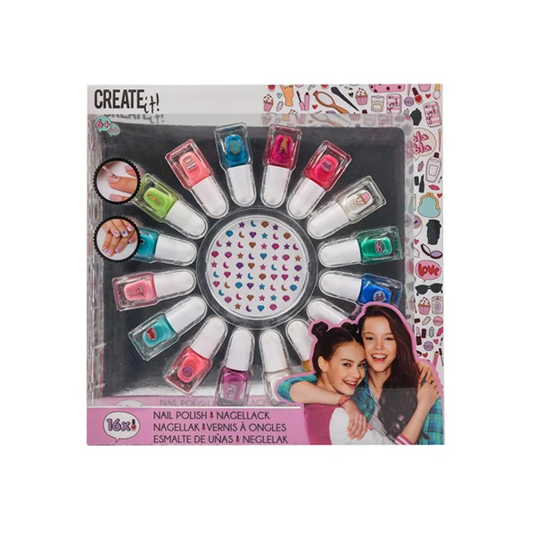 Canenco: Create it! Sellő körömlakk 16db-os szett