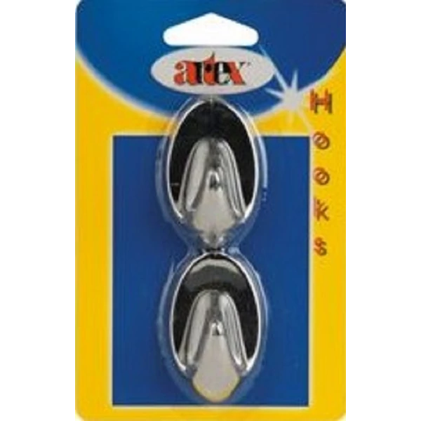 Artex króm ovális akasztó 2 darabos készlet 90396