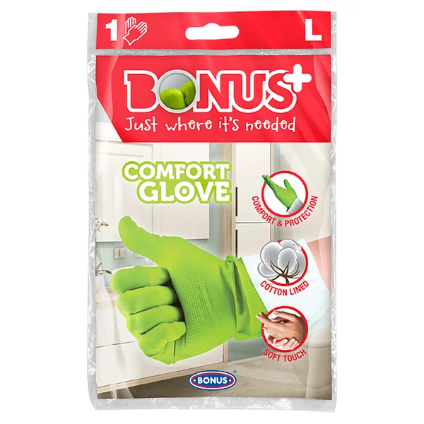 Bonus comfort gumikesztyű L méretben