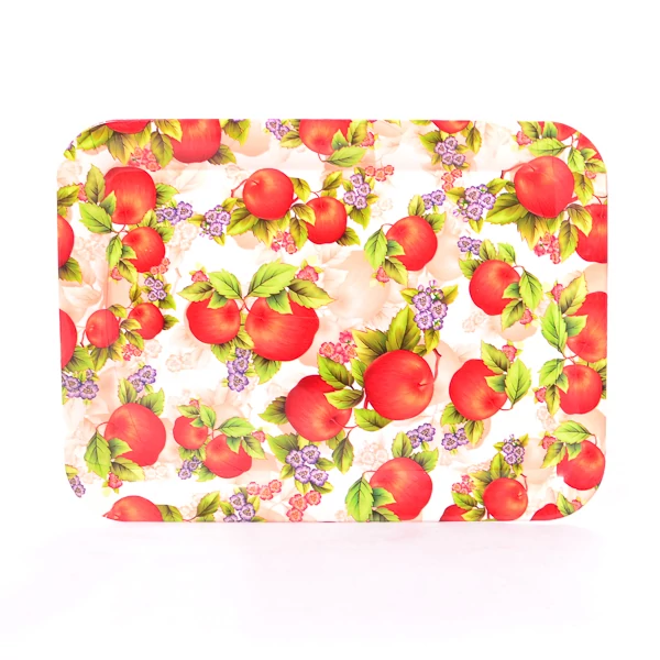 Alma mintás műanyag tálca 180534