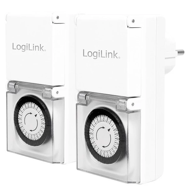 Logilink LogiLink Time Switch, outdoor mechanical timer, 2pcs set