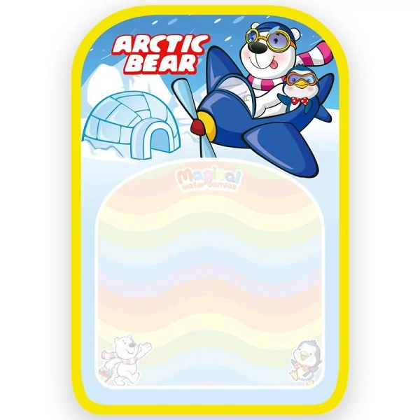 Vízzel rajzoló szőnyeg filccel 24x42cm KR2815