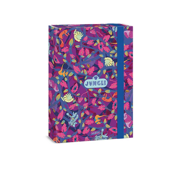 Ars Una: Jungle lila-kék színű füzetbox A/4