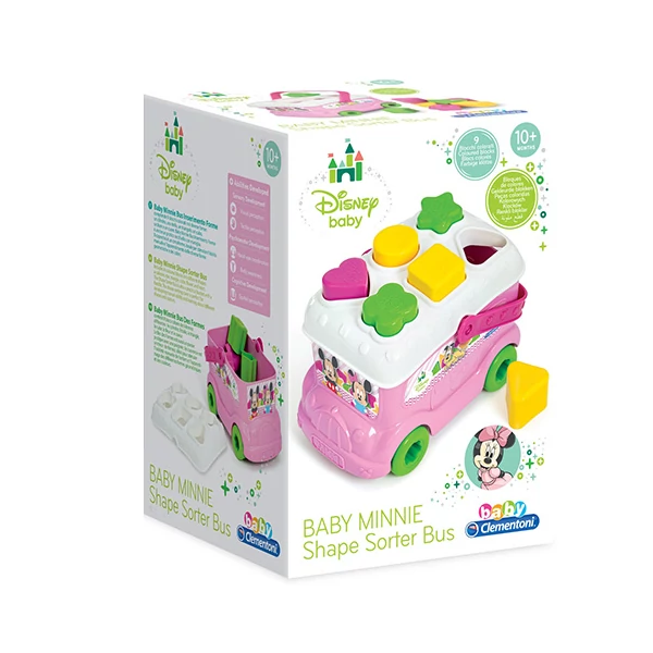 Minnie egér formnaválogató busz készségfejlesztő játék - Clementoni
