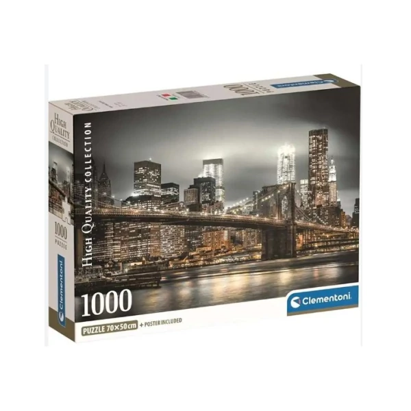 New York látkép HQC 1000db-os puzzle poszterrel - Clementoni