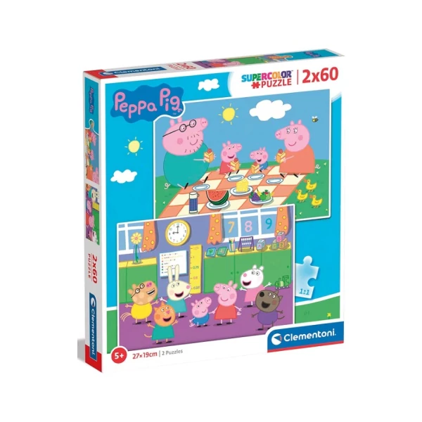 Peppa Malac 2x60db-os puzzle - Clementoni