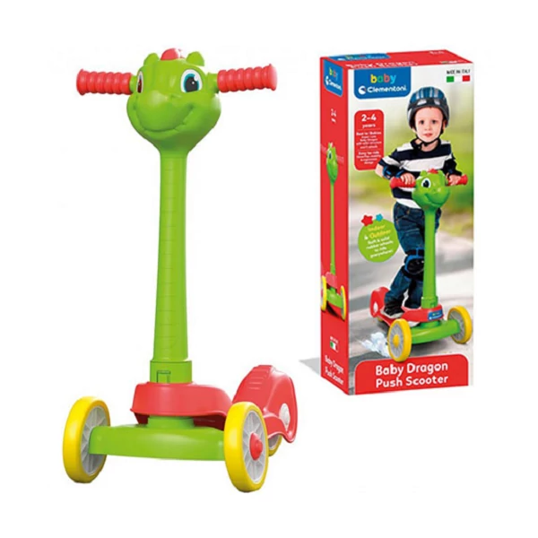 Sárkányos háromkerekű roller 2-4 éveseknek - Clementoni Baby