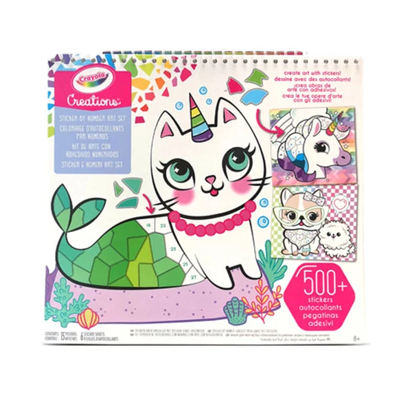 Crayola: Creations Számos matricamozaik alkotófüzet