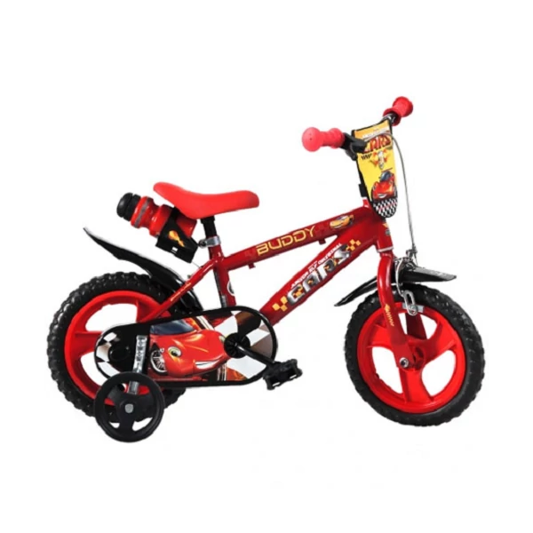 Cars piros gyerek bicikli 12-es méretben - Dino Bikes kerékpár