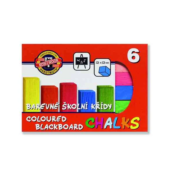 ICO: KOH-I-NOOR 6db-os színes aszfaltkréta szett