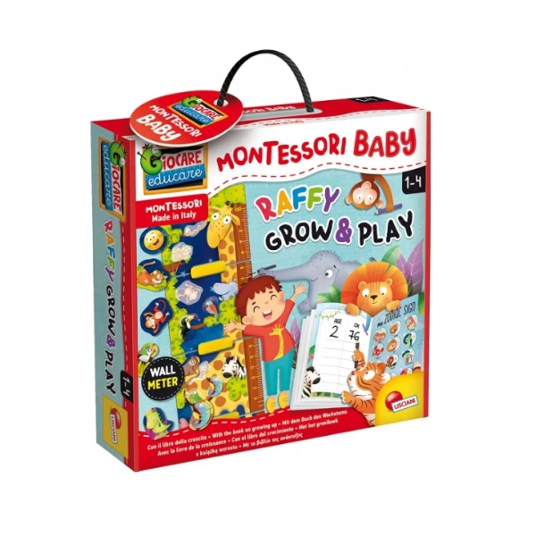 Montessori Baby: Zsiráf magasságmérő