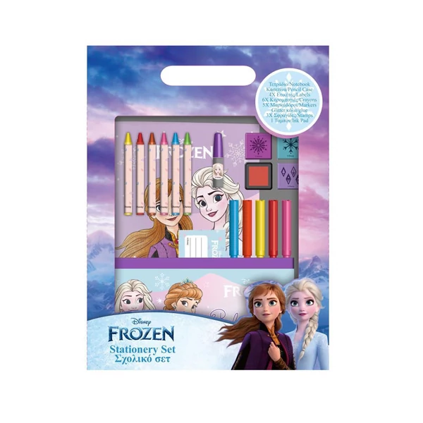 Disney: Jégvarázs 2. színező szett tolltartóval és kiegészítőkkel