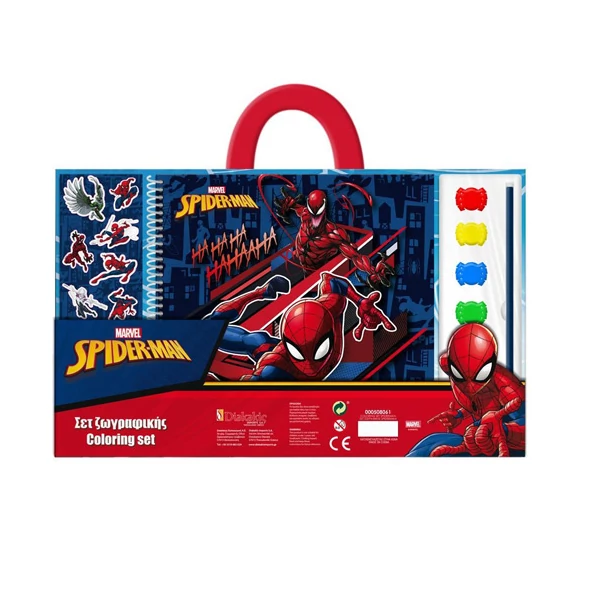 Marvel: Pókember színező füzet vízfestékkel és matricákkal