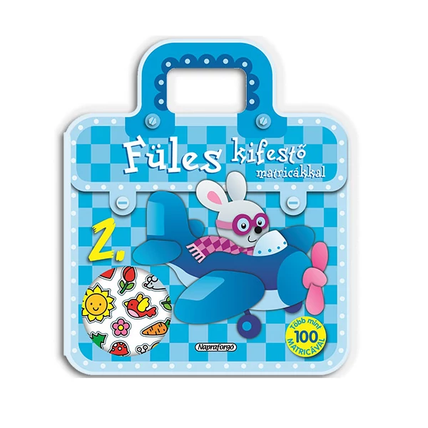 Füles fiús kifestő füzet matricákkal - 2. Repülő