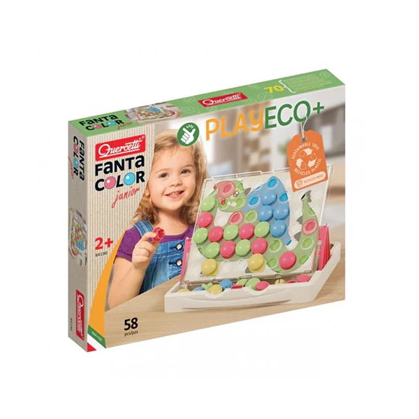 Quercetti: Play Eco Fantacolor junior pötyi készlet 58db-os
