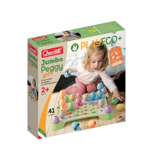 Quercetti: Play Eco Jumbo Peggy Evo 41db-os szett