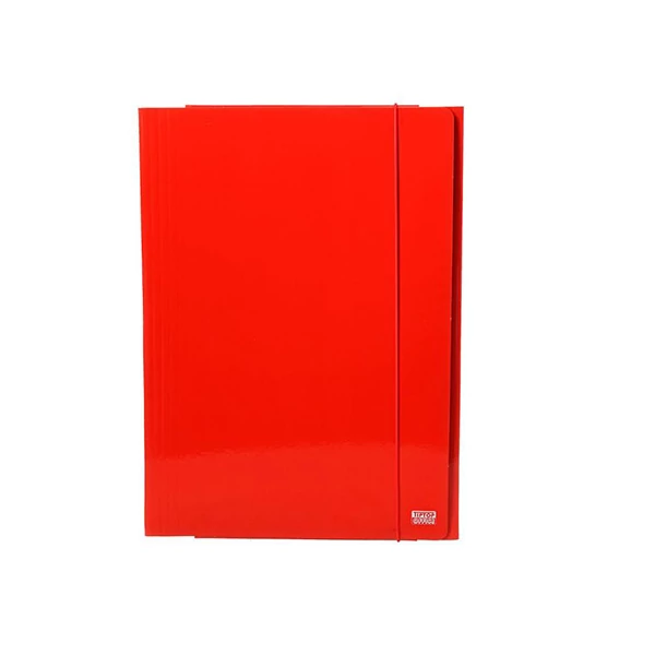 Spirit: Piros színű gumis mappa A/4-es méretben