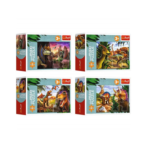 Fedezd fel a dinoszauruszok világát 20db-os MiniMaxi puzzle - Trefl
