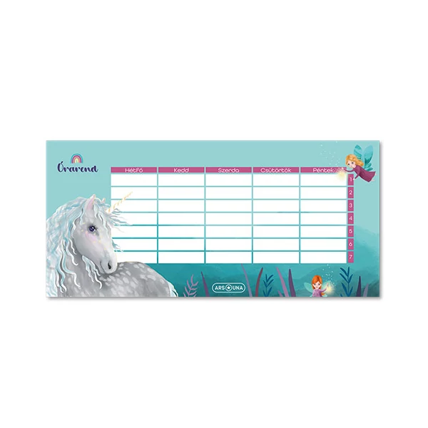 Ars Una: Stardust egylapos, kétoldalas órarend