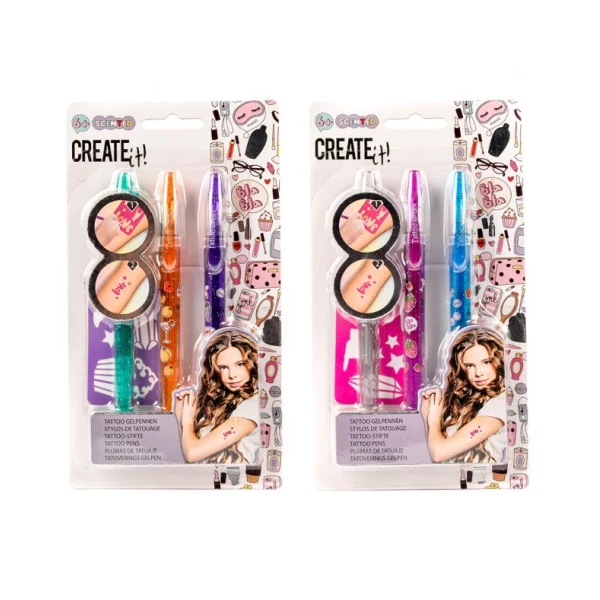 Canenco: Create It! Tetováló illatos zseléstoll szett 3db-os több változatban