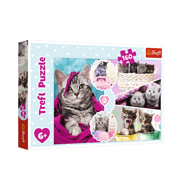 Cuki cicák puzzle 160db-os - Trefl