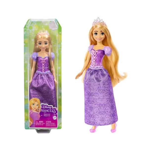 Disney Hercegnők: Csillogó Aranyhaj hercegnő baba - Mattel