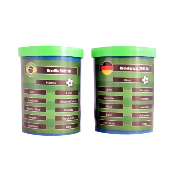 Játszd újra az 2002-es foci VB döntőt! Brazília-Németország gombfoci szett ajándék csapattal