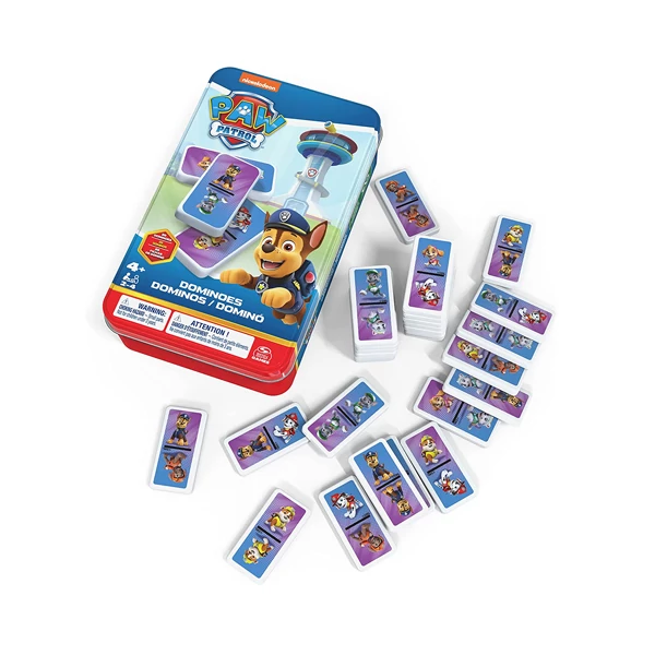 Mancs őrjárat domino játék fém dobozban - Spin Master