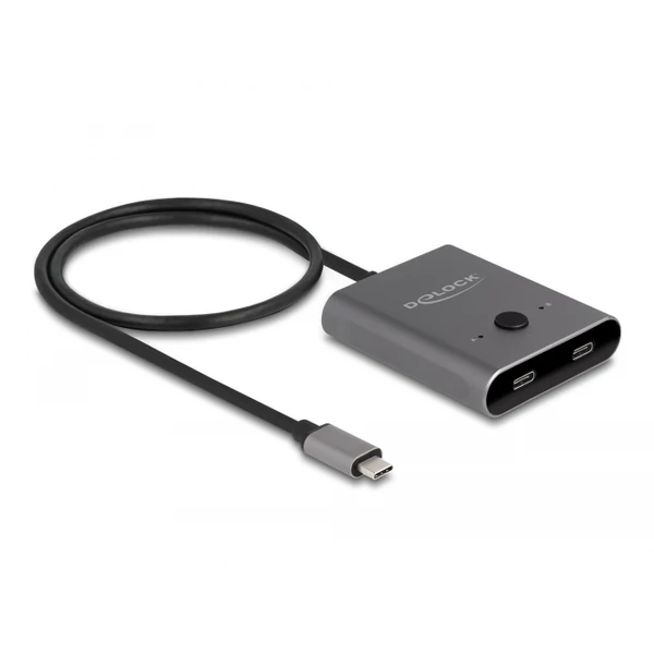 Delock USB 10 Gbps USB Type-C  kapcsoló 2 az 1-ben Kétirányú 8K