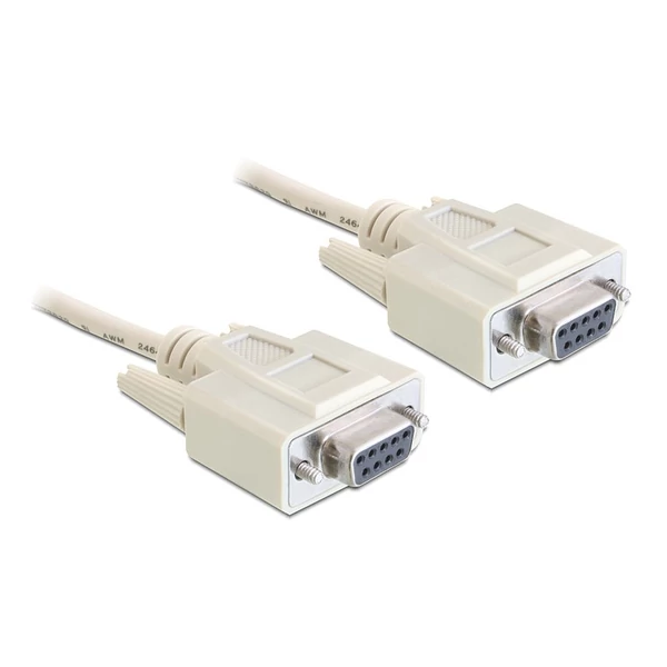 Delock soros null modem kábel 9 tűs anya / anya 5 m